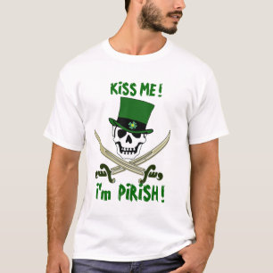 Kiss Me Pirate St. Patrick's Day T-Shirt