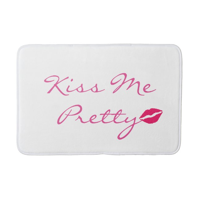 Kiss Me Pretty Bath Mat (Front)