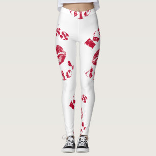 Kiss Me! Red Lips Leggings