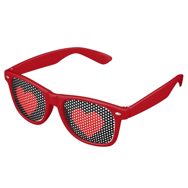KISS ME retro Shades / Fun Party Sunglasses (Angled)