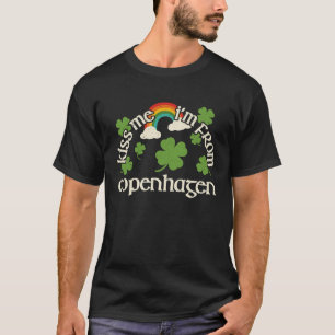 Kiss Me Shamrock  City St Patrick's Day Copenhagen T-Shirt