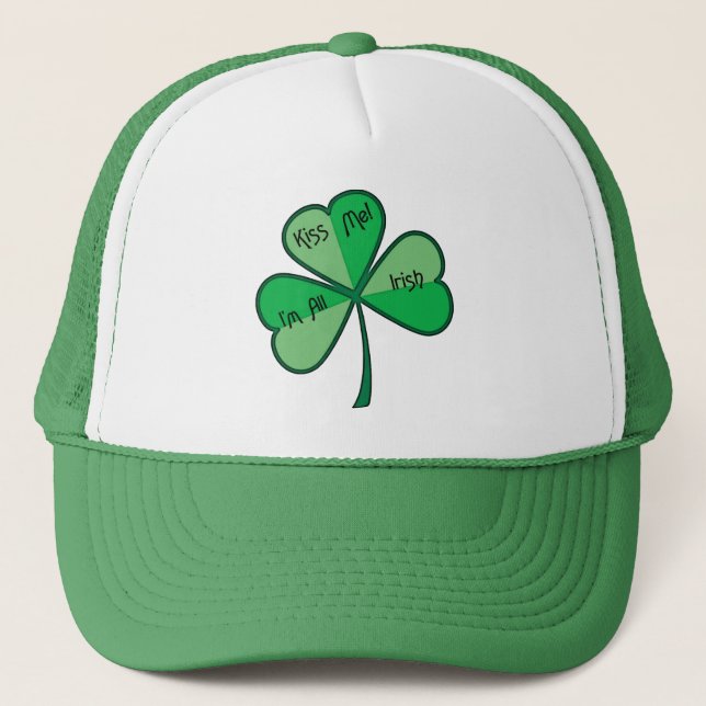 Kiss Me Shamrock Hat (Front)