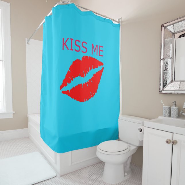 Kiss Me Shower Curtain (In Situ)