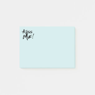 Kiss Me Sky Blue Love Note - Wedding, Engagement