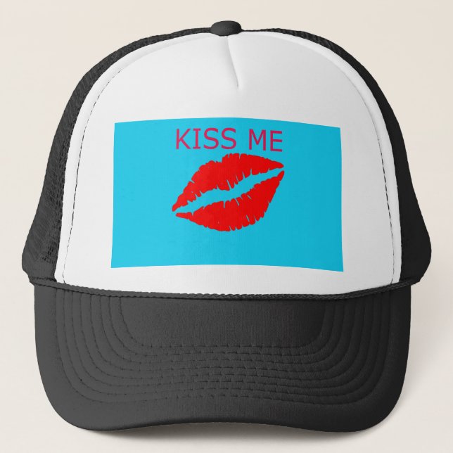 Kiss Me Trucker Hat (Front)