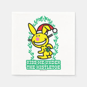 Kiss Me Under The Mistletoe Napkin