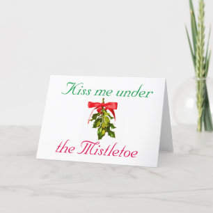 kiss me under the mistletoe Thunder_Cove Holiday Card