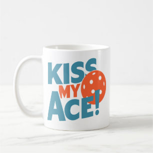 Kiss My Ace Funny Pickleball Player Saying Women Coffee Mug