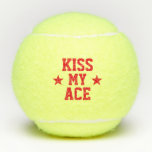 Kiss My Ace Funny Tennis Balls<br><div class="desc">Funny tennis balls to gift your friends or family !</div>