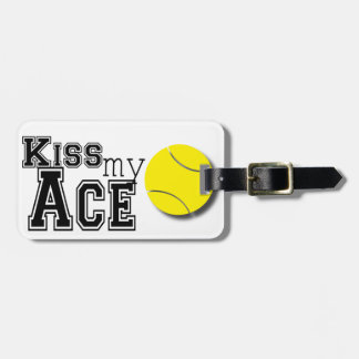 Kiss My Ace Luggage Tag - Monogram!