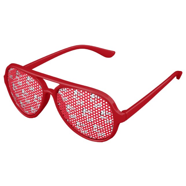Kiss My Aces,  Aviator Sunglasses (Angled)