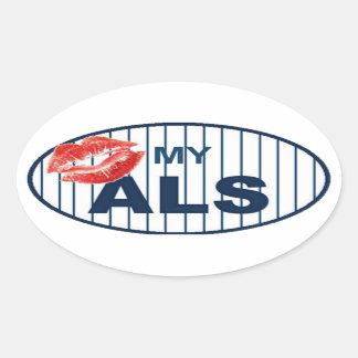 Kiss My ALS2 Oval Sticker