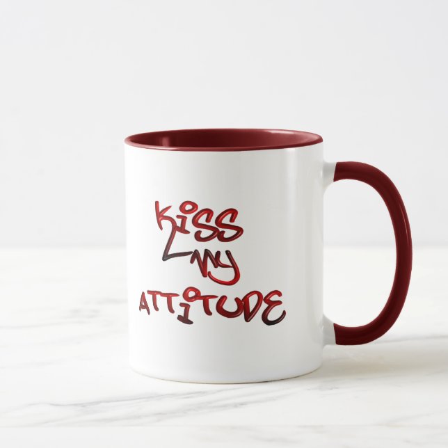 Kiss My Attitude Mug (Right)