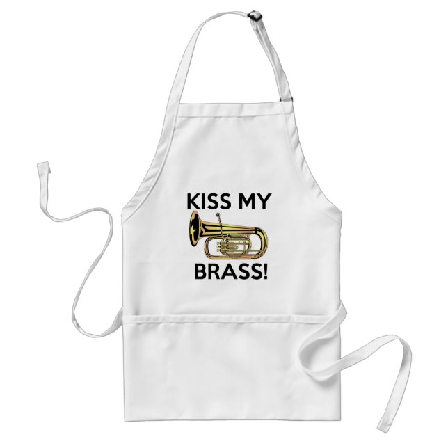 Kiss My Brass, Tuba Standard Apron (Front)