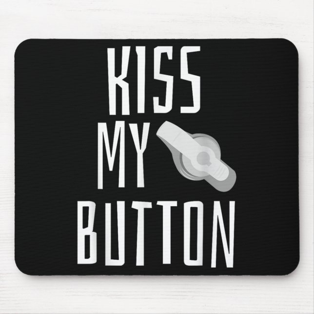 Kiss My Button Feeding Tube Awareness Tubie G-tube Mouse Mat (Front)