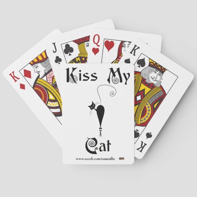 Kiss My Cat Playing Cards (Back)