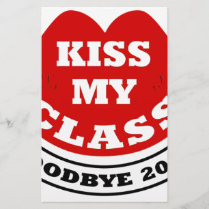 kiss my class 2018 stationery