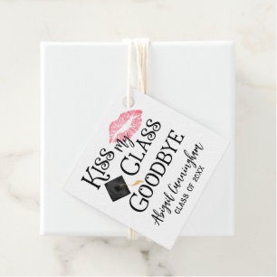 Kiss My Class Goodbye Funny Graduation Favour Tags