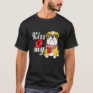 Kiss My English Bulldog Love Pet T-Shirt