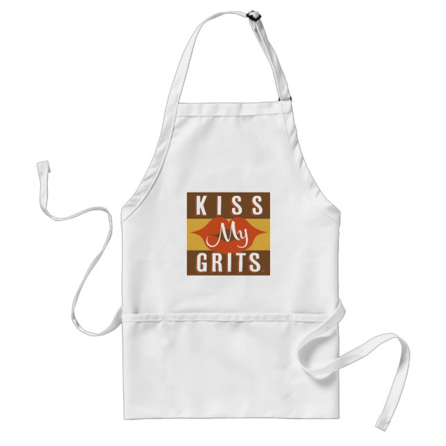 Kiss My Grits Standard Apron (Front)