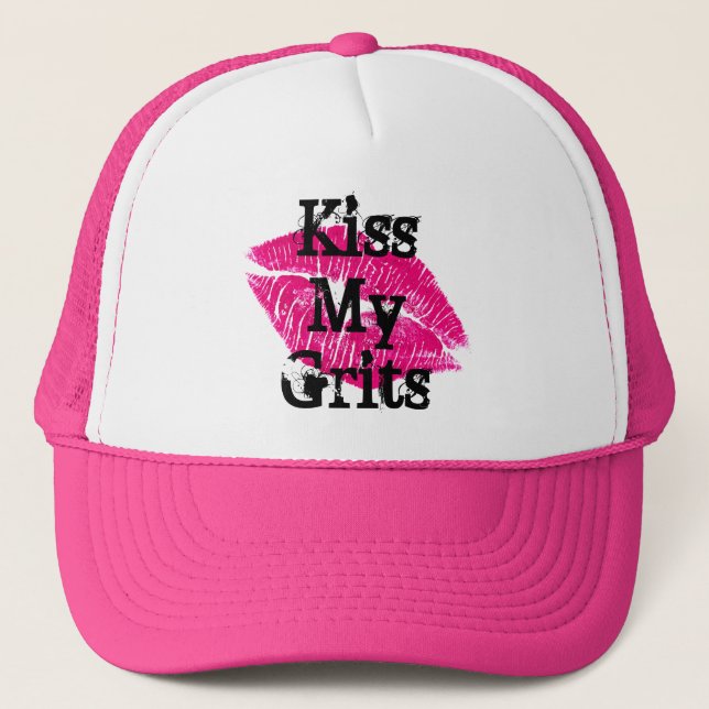 Kiss My Grits with Lips Hat (Front)