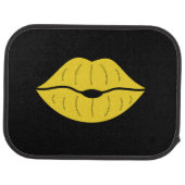 Kiss My Hemi Yellow Jacket Challenger Car Mat (Rear)