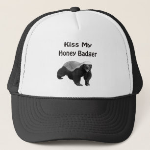 kiss My Honey Badger Trucker Hat