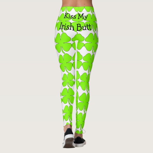 Kiss My Irish Butt Leggings (Back)