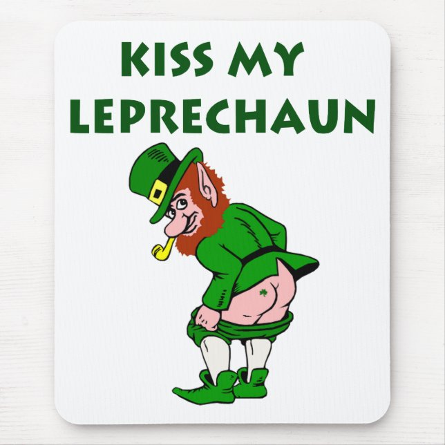 Kiss My Leprechaun Mousepad (Front)