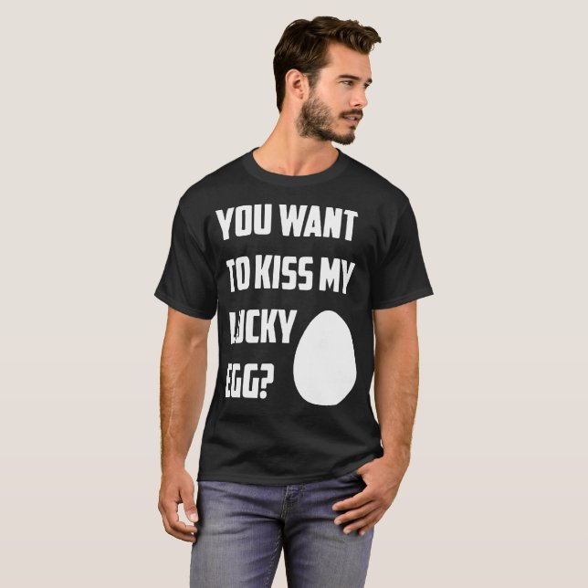 Kiss My Lucky Egg Mens Boys Cool Runnings Bob Sled T-Shirt (Front Full)