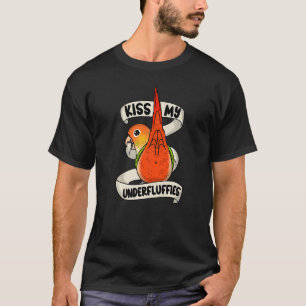 Kiss My Parrot Underfluffies I Green Cheek Pineapp T-Shirt