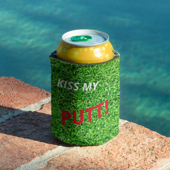 Kiss My Putt Golf Lover Celebration Party Can Cooler (In Situ Pool)
