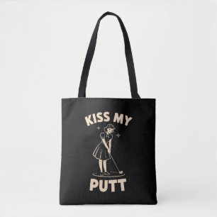 Kiss My Putt Retro Vintage 1940 Golf Golfer Lovers Tote Bag