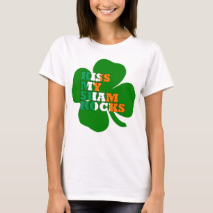 Kiss my shamrocks Irish T-Shirt