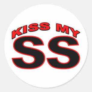 Kiss My SS Classic Round Sticker