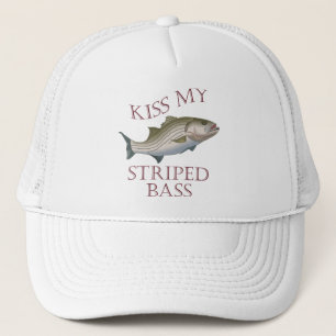Kiss my Striped Bass Trucker Hat