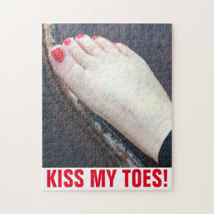 KISS MY TOES JIGSAW PUZZLE