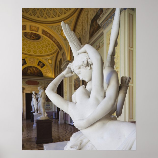 Kiss of Cupid and Psyche, by Antonio Canova 2 Poster (Front)