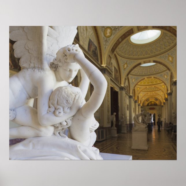 Kiss of Cupid and Psyche, by Antonio Canova Poster (Front)