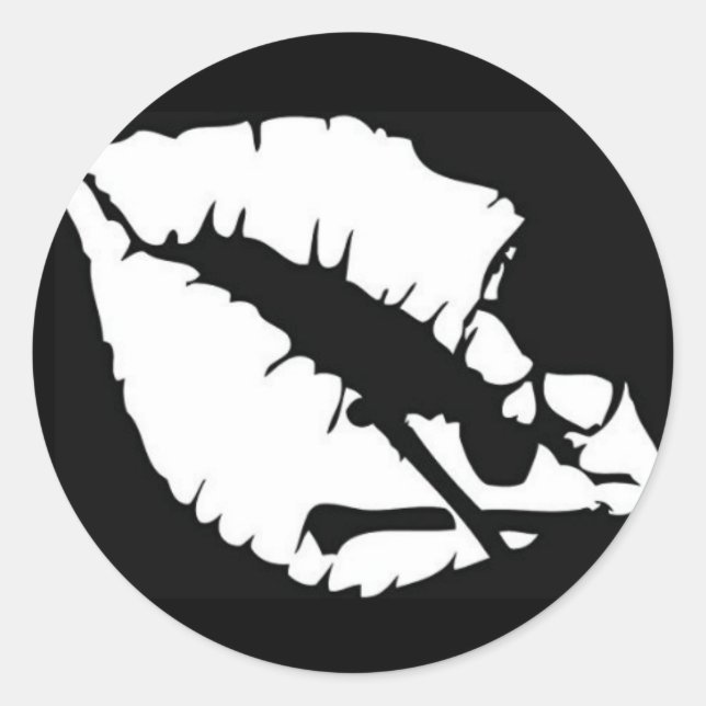 Kiss of Death Round Sticker (Front)