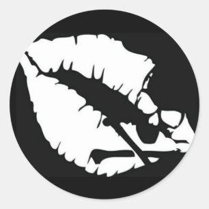 Kiss of Death Round Sticker