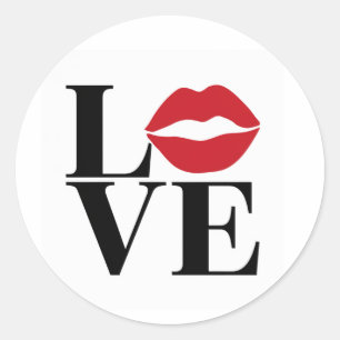 Kiss of Love: Red Lips Edition Stickers
