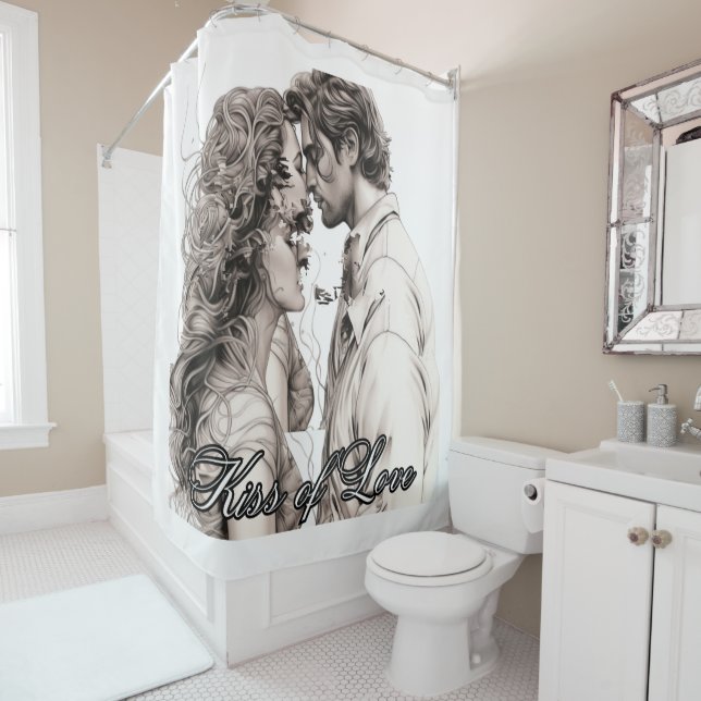 Kiss of Love Shower Curtain (In Situ)