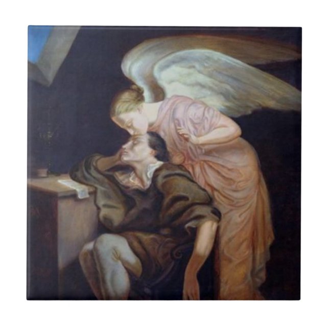 Kiss of the Muse, Paul Cezanne Tile (Front)