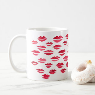 Kiss Painting Pattern Lips Mug
