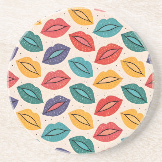 Kiss Pattern Coaster