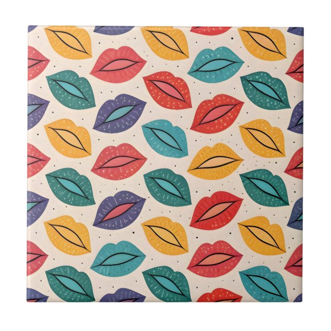 Kiss Pattern Tile (Front)