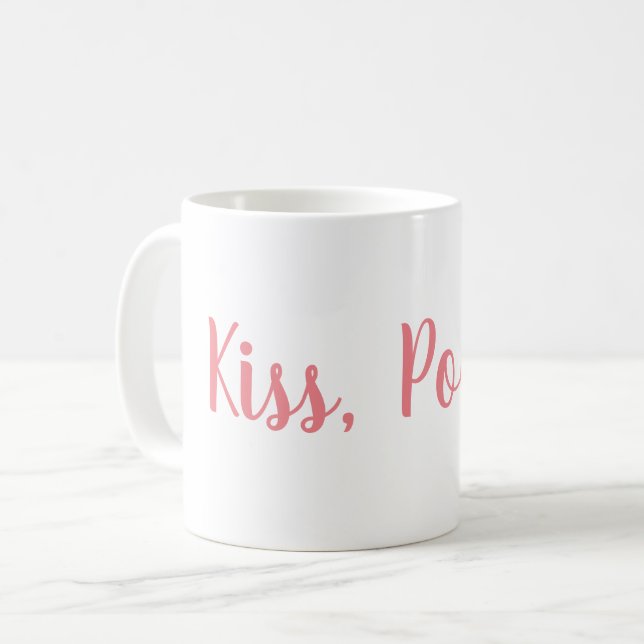 Kiss Pookie Coffee Mug (Front Left)