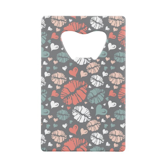 Kiss Print And Heart Pattern (Front)