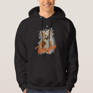 Kiss Pup Ink Creative Cute Corgi Dog Pattern  368 Hoodie